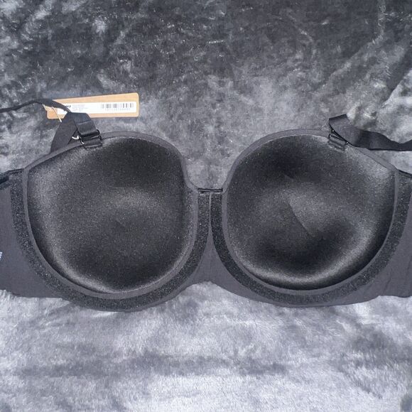 Size 34B Skims Fits Everybody Strapless Underwire Bra ONYX BA-BAN-3151 - Picture 5 of 8